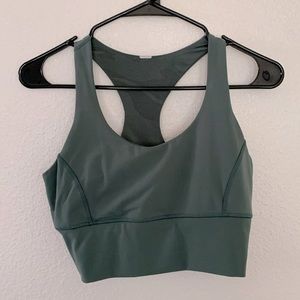 Olive green workout top